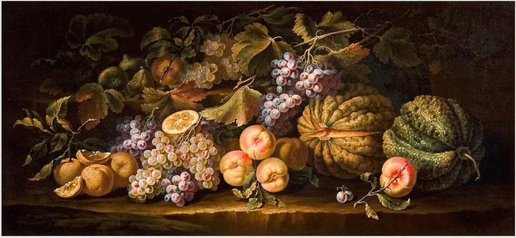 Still life of fruit by Carlo Manieri,16x12(A3) Poster