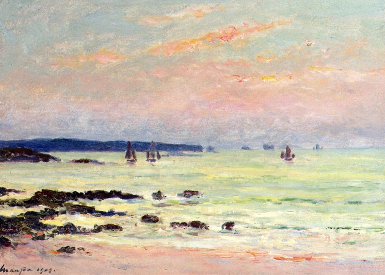 Evening at the Sea, Quiberon by Maxime Maufra,A3(16x12")Poster