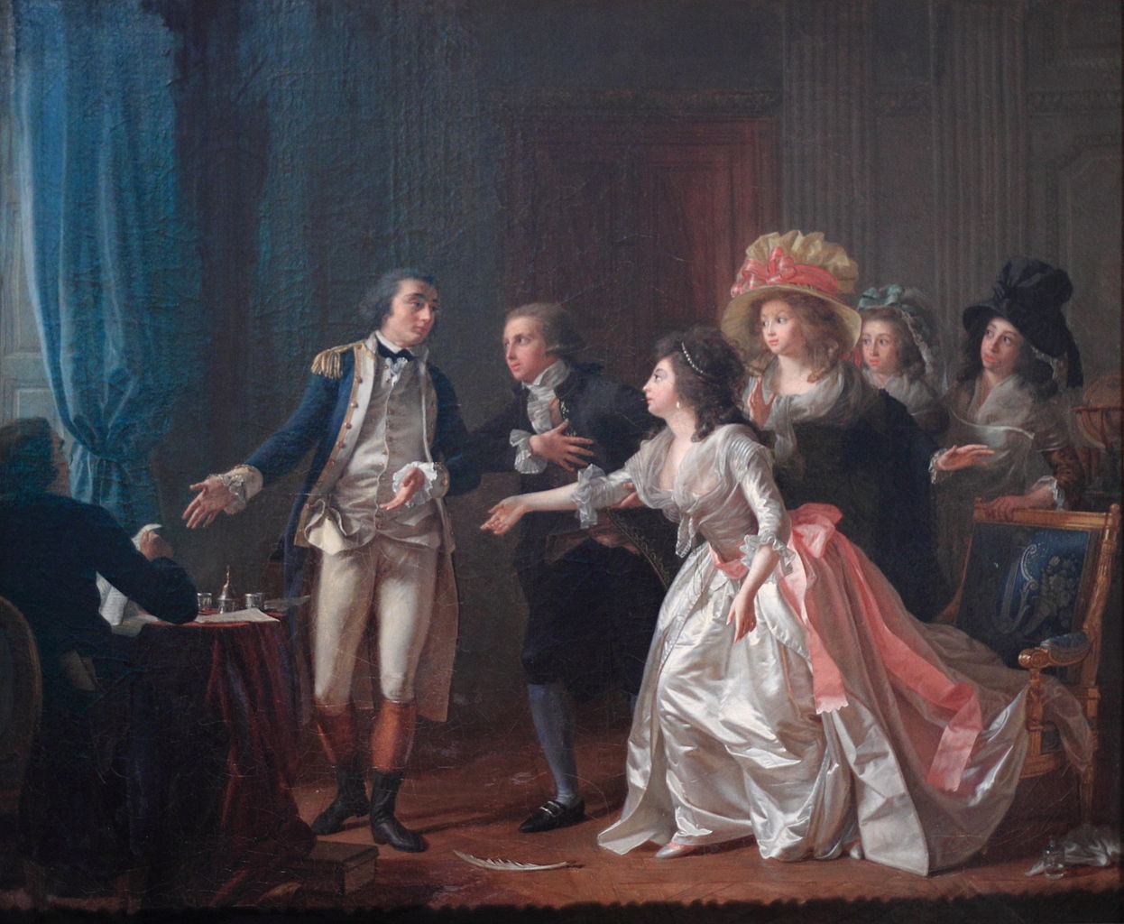 Le Mariage interrompu, vintage artwork by Michel Garnier, 12x8" (A4) Poster