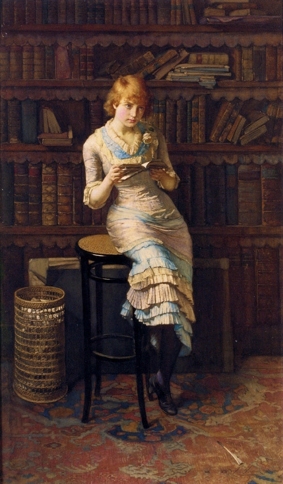 Thoughts, vintage artwork by John Henry Henshall, 12x8" (A4) Poster