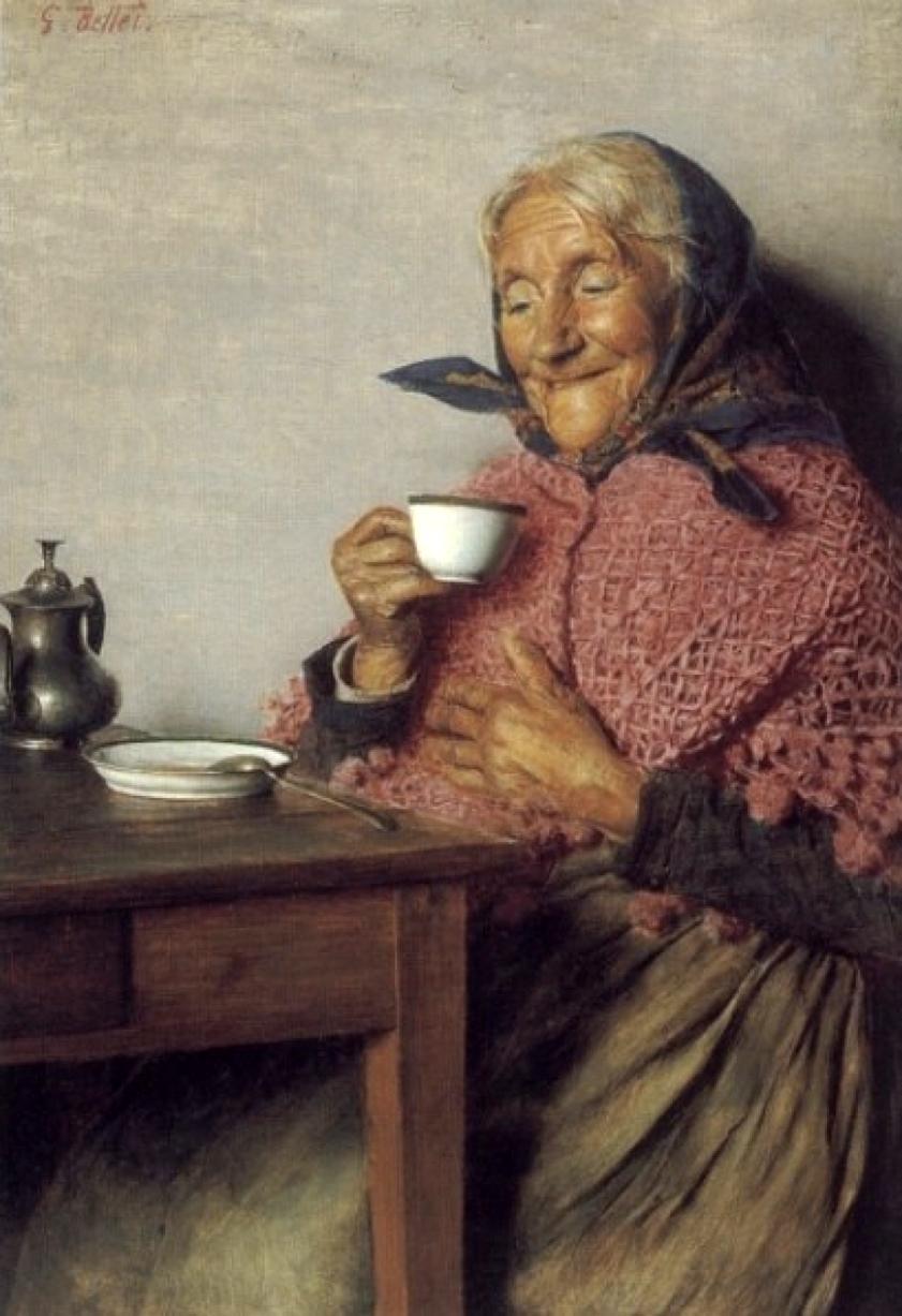 A Good Brew, vintage artwork by Gaetano Bellei, 12x8" (A4) Poster