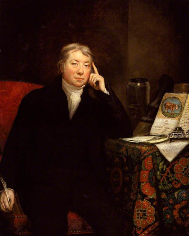 Edward Jenner, vintage artwork by James Northcote, 12x8" (A4) Poster
