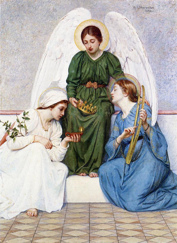 Faith, Hope and Love by Mary Lizzie Macomber,A3(16x12")Poster