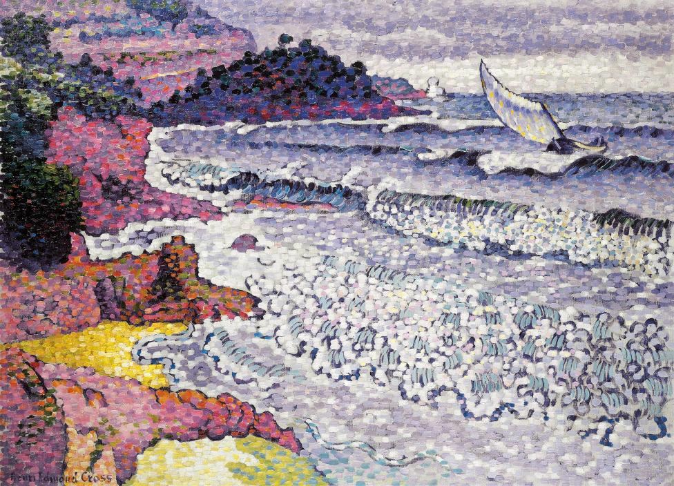 The Breaking Sea by Henri-Edmond Cross,A3(16x12")Poster