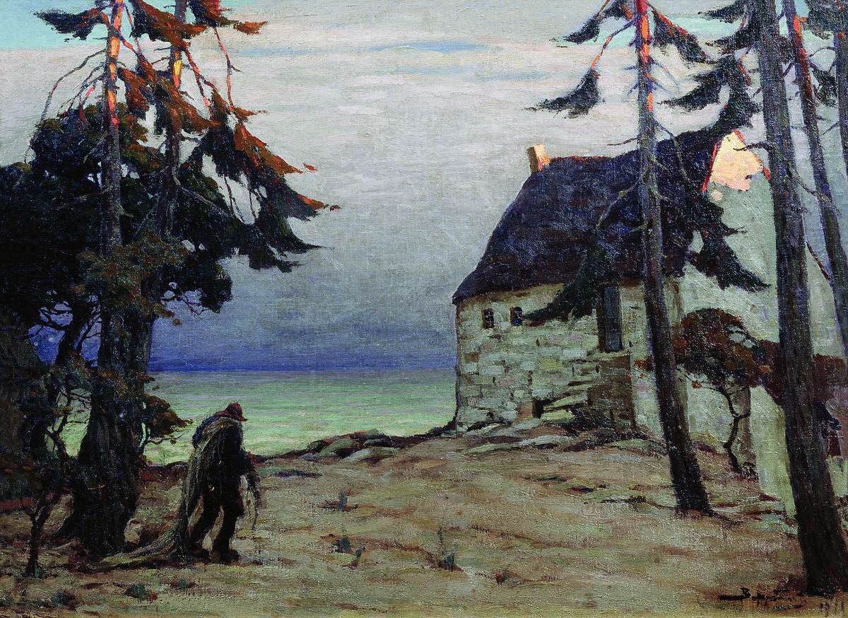 Evening by the Sea by Viktor Ivanovich Zarubin,A3(16x12")Poster