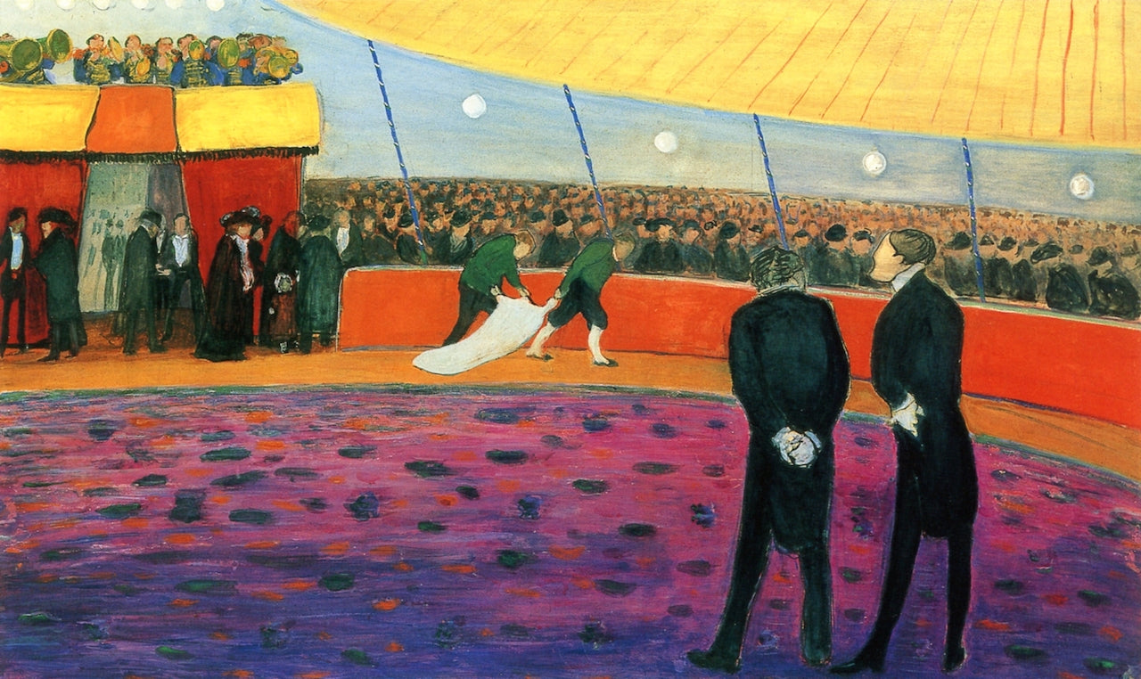 Circus, vintage artwork by Marianne von Werefkin, 12x8" (A4) Poster