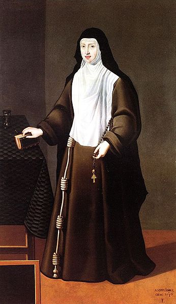 Margarita de Austria, vintage artwork by Andres Lopez Polanco, 12x8" (A4) Poster