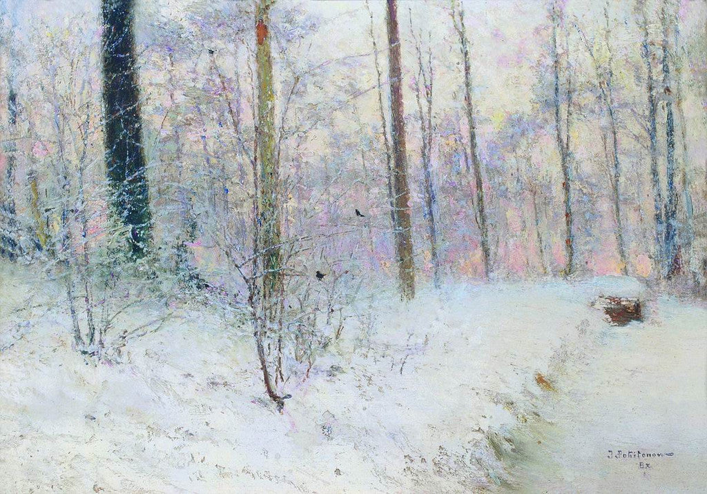 Snow Effect, vintage artwork by Ivan Pokhitonov, 12x8" (A4) Poster