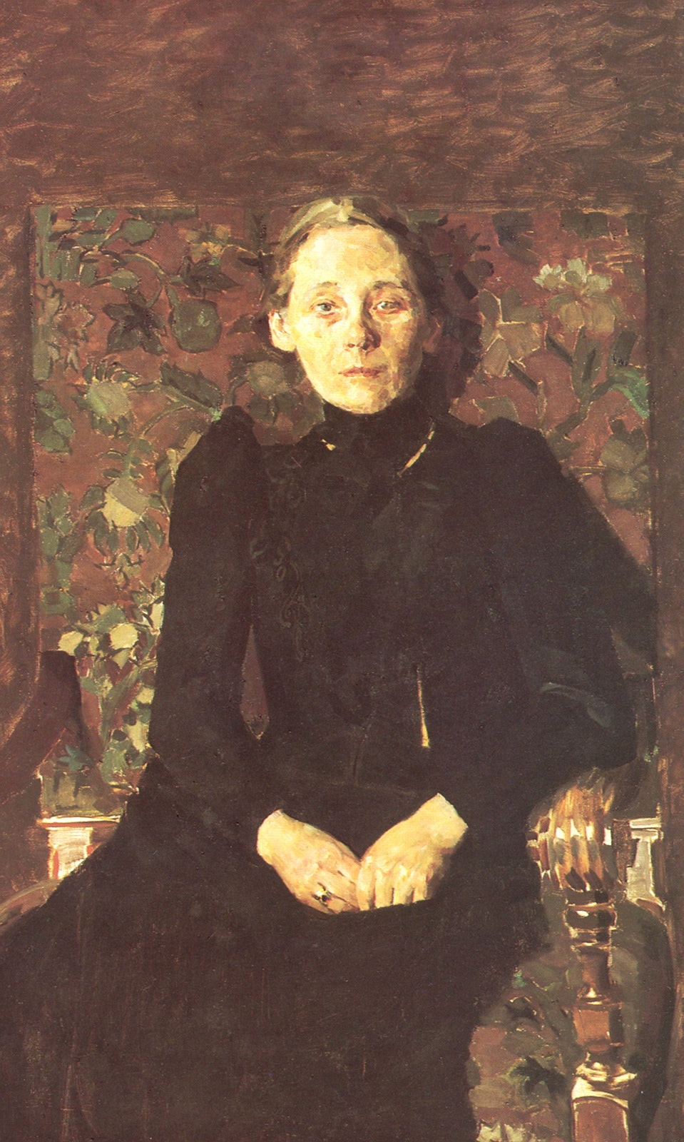 Portrait of M.I. Artsybusheva, vintage artwork by Mikhail Vrubel, 12x8" (A4) Poster