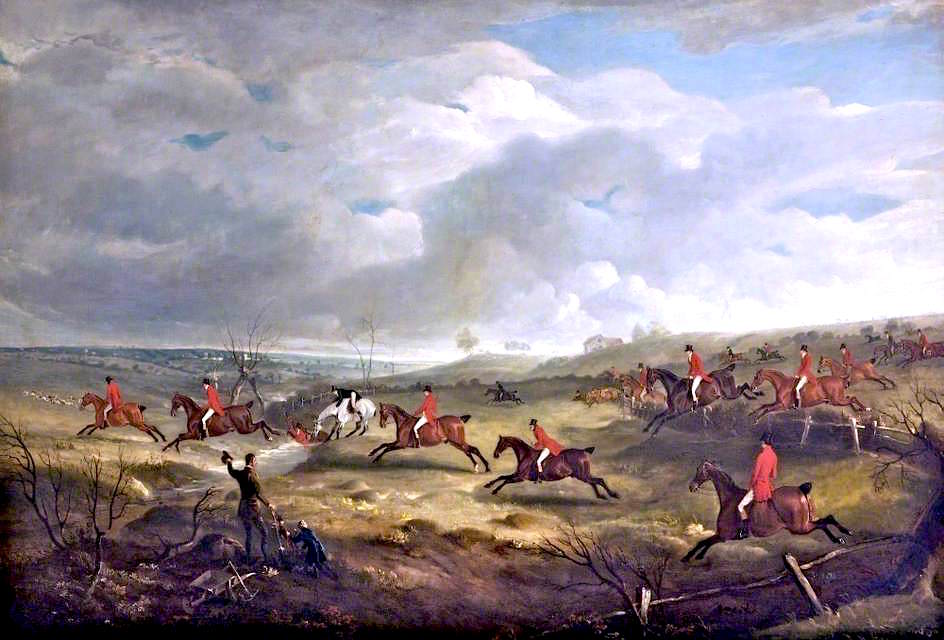 The Quorn Hunt, vintage artwork by John E. Ferneley, Sr, 12x8" (A4) Poster