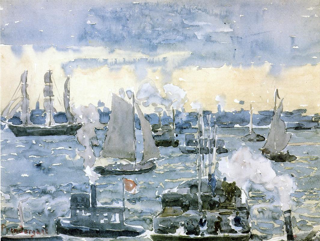 Boston Harbor by Maurice Prendergast,A3(16x12")Poster