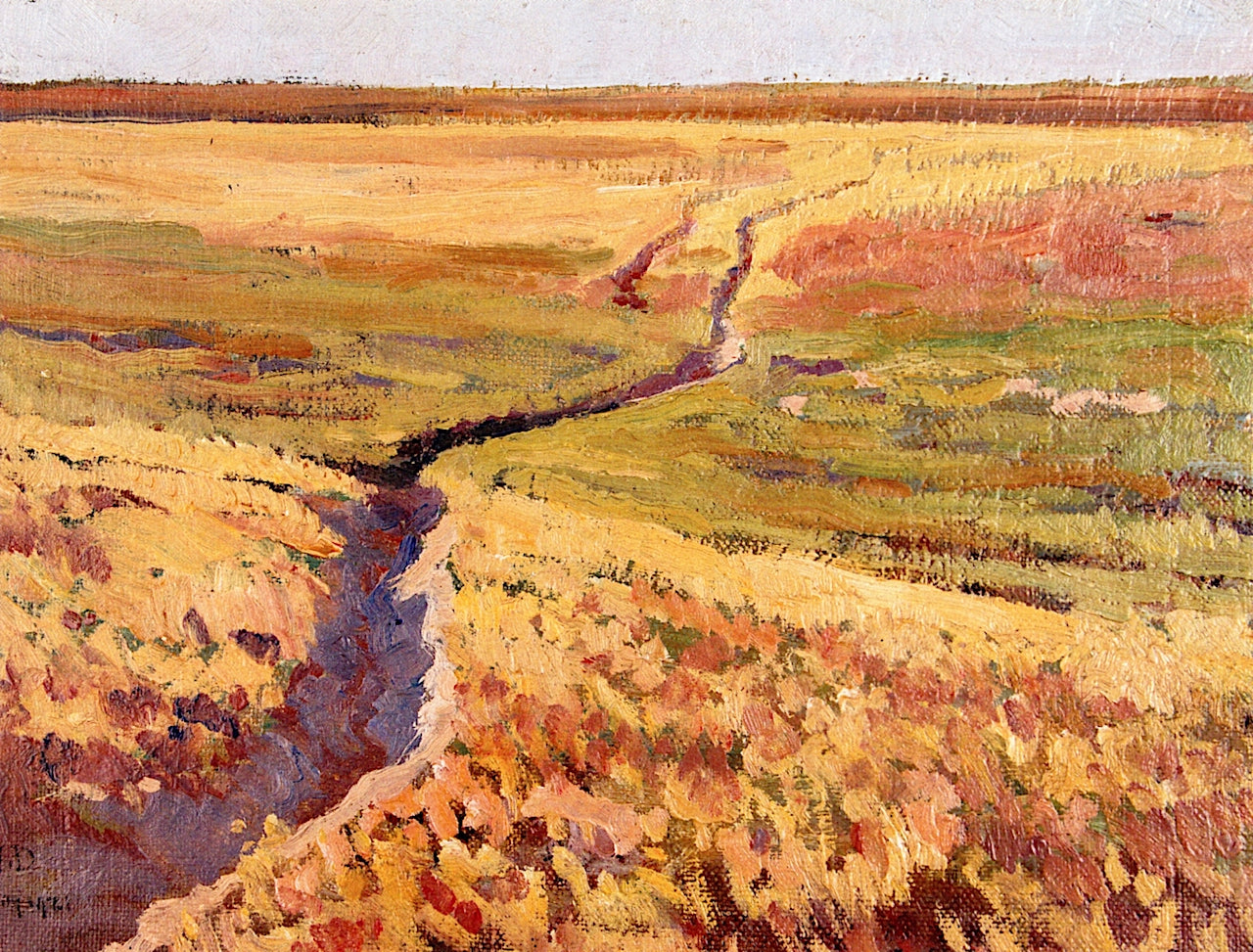 San Joaquin Valley, California-Erosion by Maynard Dixon,16x12(A3) Poster