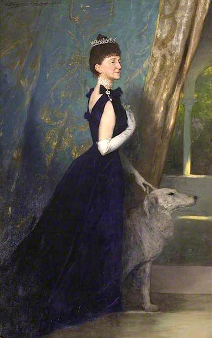 Sophia, Lady J. Paston Cooper, vintage artwork by Benjamin Constant, 12x8" (A4) Poster