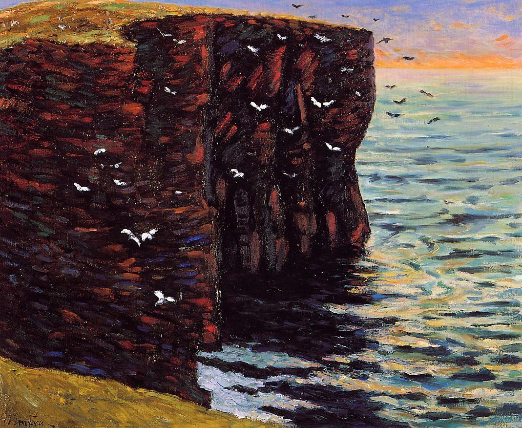 The Black Cliffs at Thurso, Ecosse by Maxime Maufra,A3(16x12")Poster