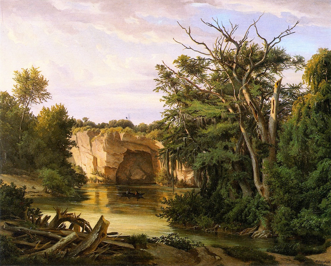 Guadalupe River Landscape, vintage artwork by Herman Lungkwitz, A3 (16x12") Poster Print