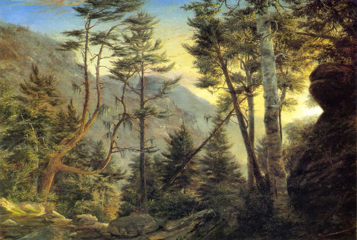 The Pinkham Notch, White Mountains, vintage artwork by Charles De Wolf Brownell, A3 (16x12") Poster Print