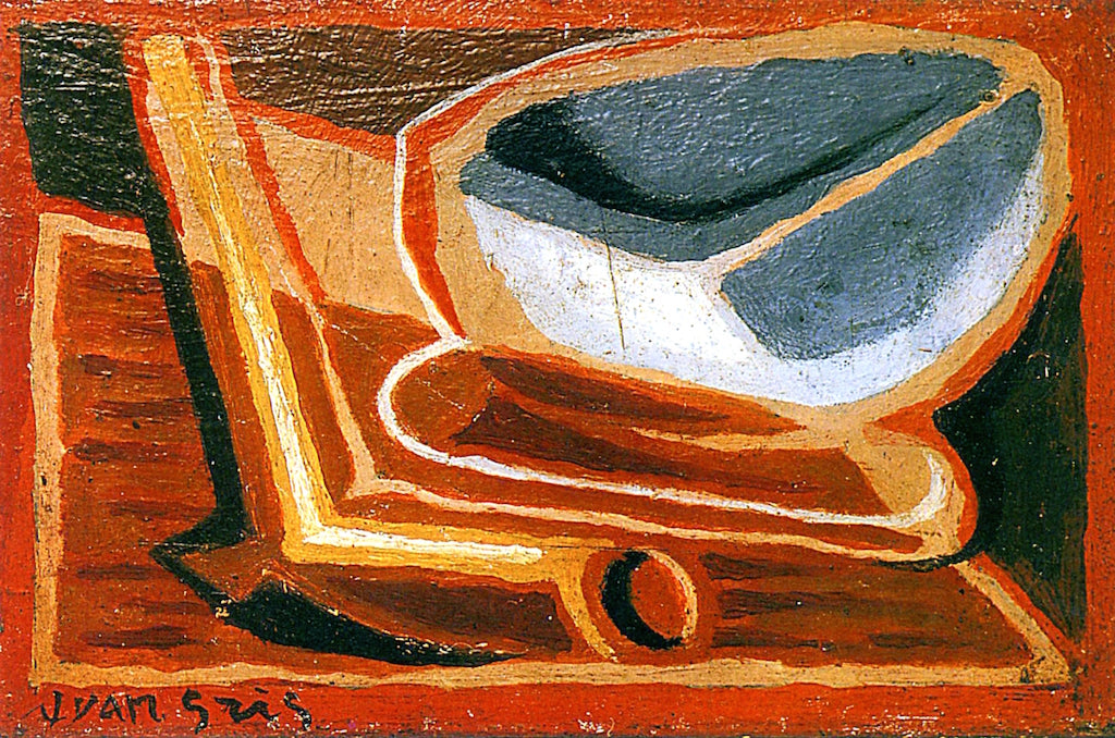 The Bowl, vintage artwork by Juan Gris, 12x8" (A4) Poster