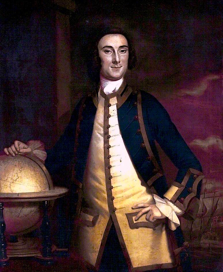 Sir Hugh Palliser, Governor of Greenwich Hospital, vintage artwork by Sir Nathaniel Dance-Holland, 12x8" (A4) Poster