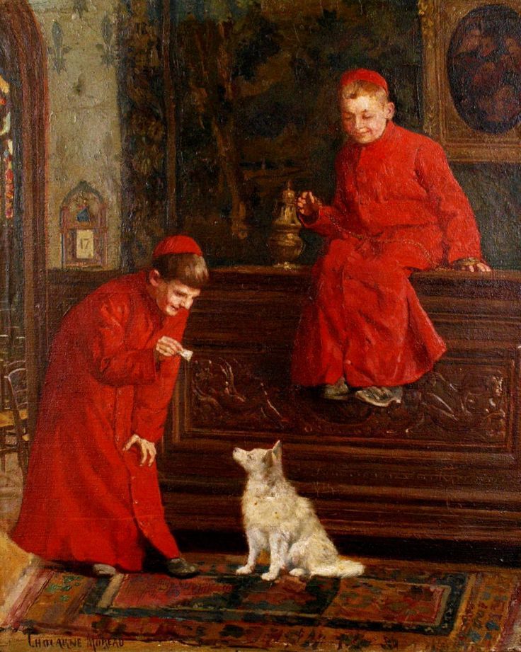 Altar Boys by Paul-Charles Chocarne-Moreau,A3(16x12")Poster