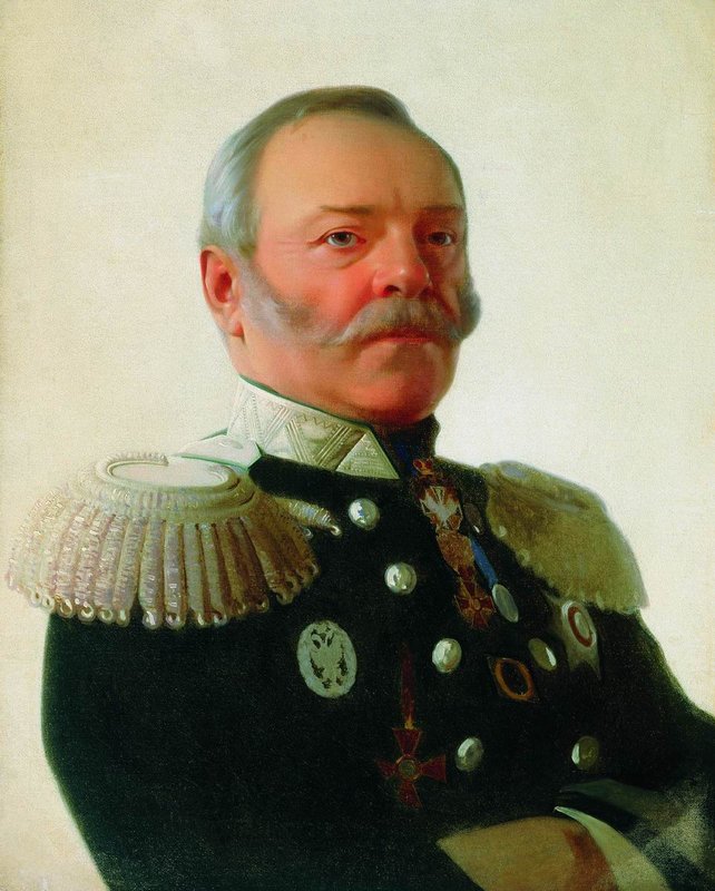 Portrait of Minister Pavel Melnikov, vintage artwork by Sergei Zaryanko, A3 (16x12") Poster Print