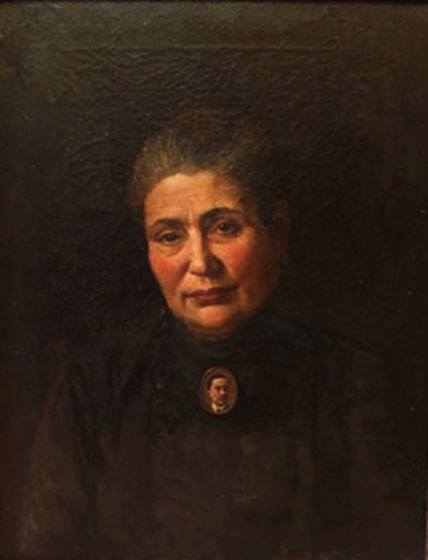 Portrait of Baroness Lentini., vintage artwork by Angelo D'Agata, 12x8" (A4) Poster