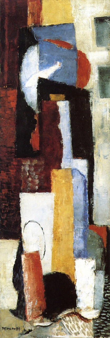 The Red Fish, vintage artwork by Louis Marcoussis, 12x8" (A4) Poster