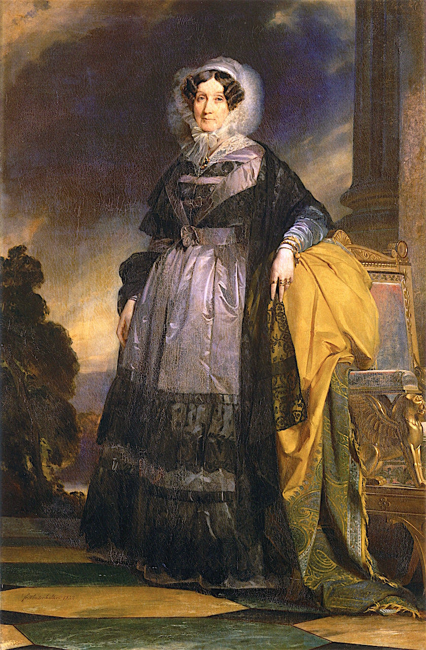 Eugène-Adelaïde-Louise d'Orleans, Madame Adelaïde, vintage artwork by Franz Xavier Winterhalter, A3 (16x12") Poster Print