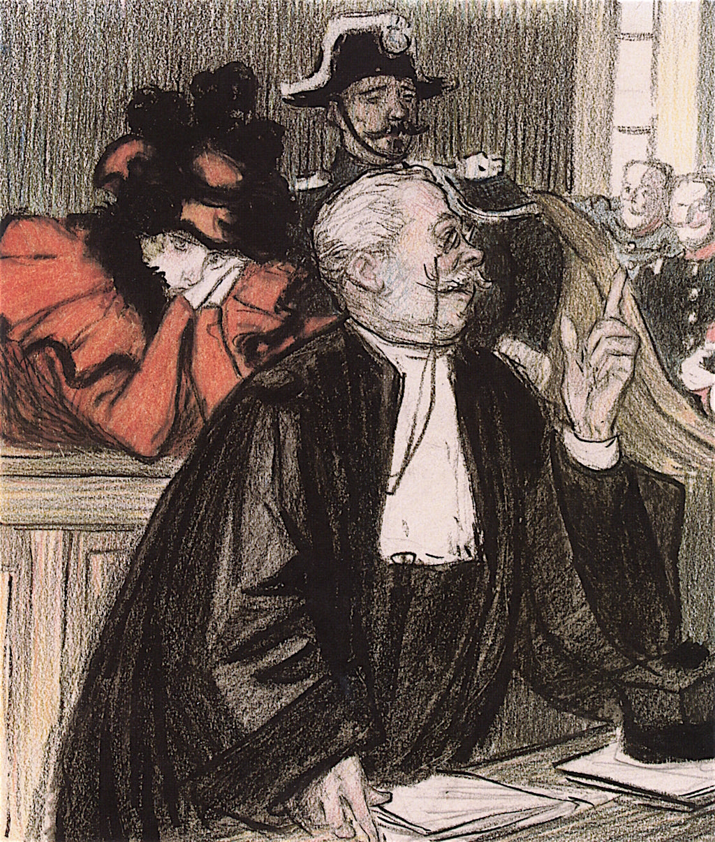 She Has Many Loves, vintage artwork by Theophile-Alexandre Steinlen, 12x8" (A4) Poster