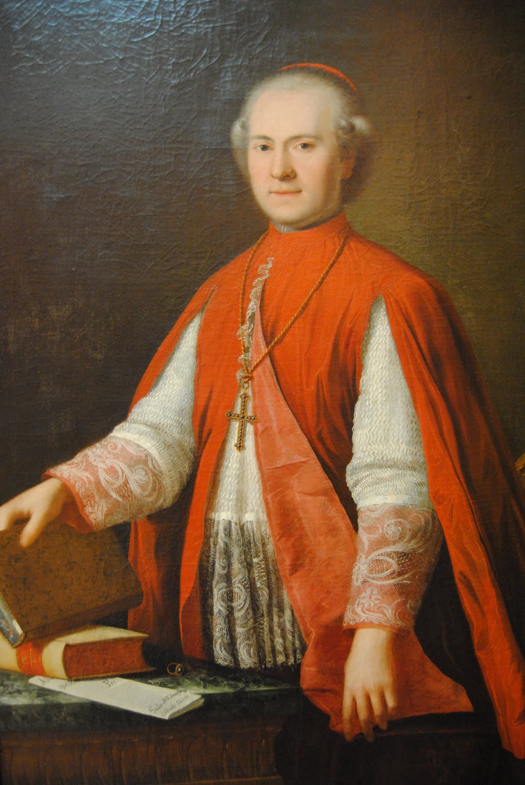 Cardinal Vicario Conte della Somaglia, vintage artwork by Gaspare Landi, 12x8" (A4) Poster