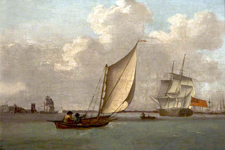 Saltash Passage, Plymouth, vintage artwork by Nicholas Condy, A3 (16x12") Poster Print