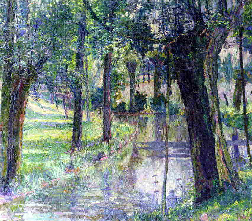 Trees along a Creek by Juliette Wytsman,A3(16x12")Poster