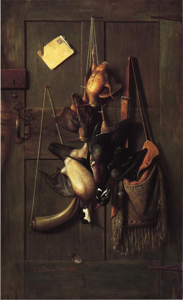 Cabin-Door Still Life, vintage artwork by Richard LaBarre Goodwin, 12x8" (A4) Poster