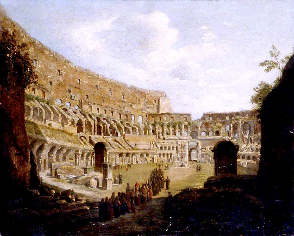 Coliseum, vintage artwork by Sir Charles Lock Eastlake, RA, A3 (16x12") Poster Print