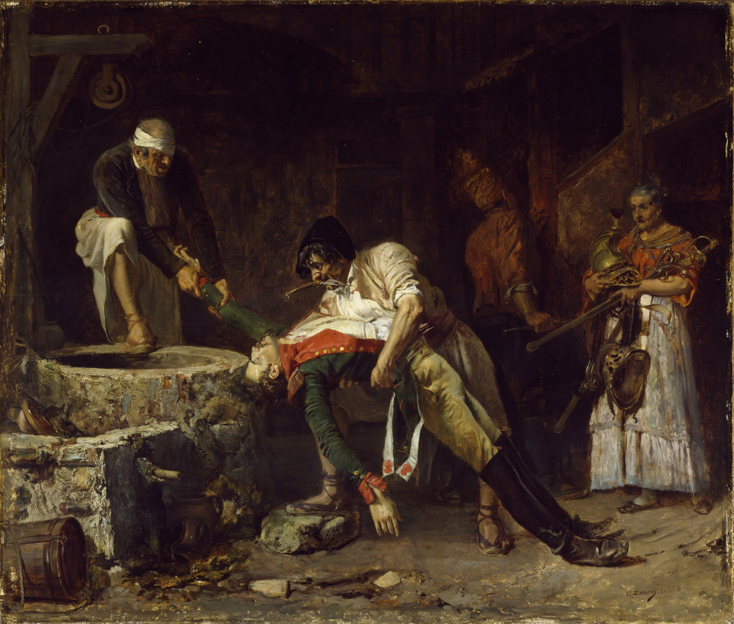 Spain 1812 - French Occupation, vintage artwork by Eduardo Zamacois y Zabala, 12x8" (A4) Poster