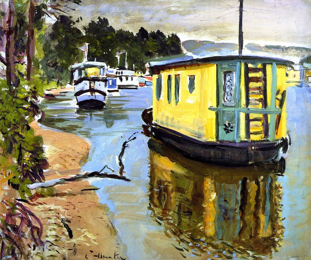 Houseboats, Balloch by George Leslie Hunter,16x12(A3) Poster