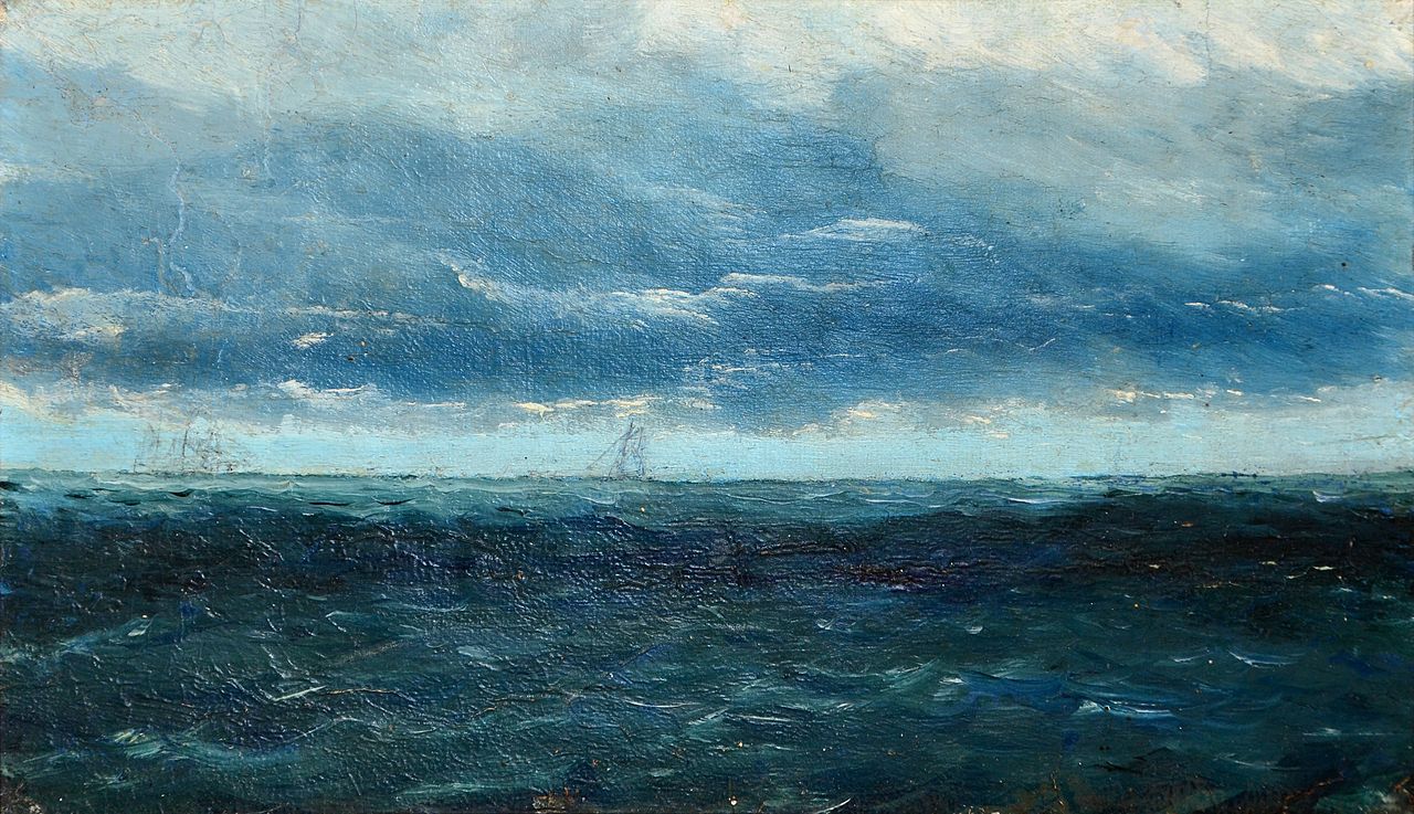 Seglare, vintage artwork by August Strindberg, 12x8" (A4) Poster