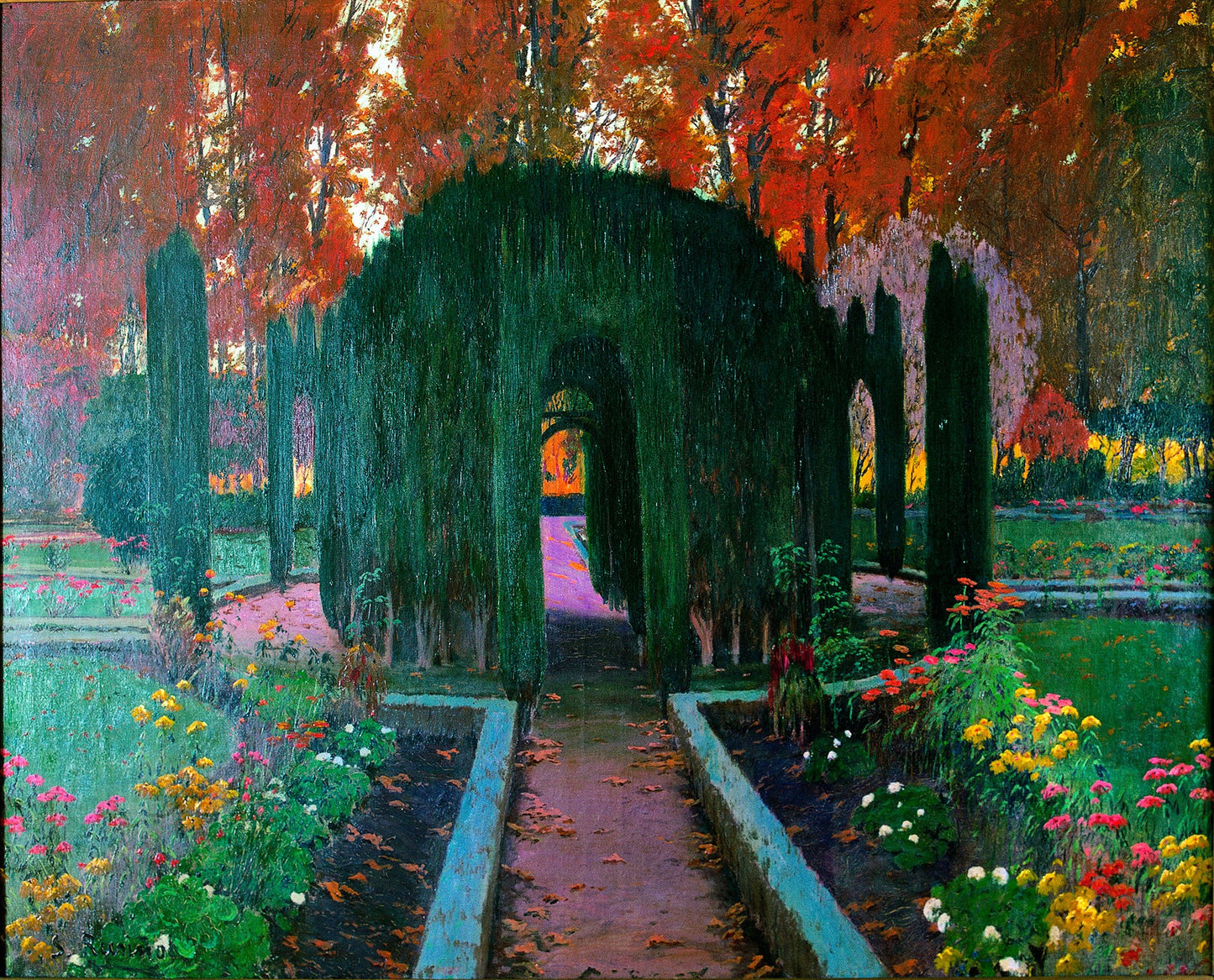 Jardin de Aranjuez by Santiago Rusinol Prats,A3(16x12")Poster