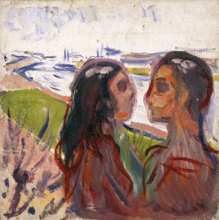 Attraction in Landscape by Edvard Munch,A3(16x12")Poster