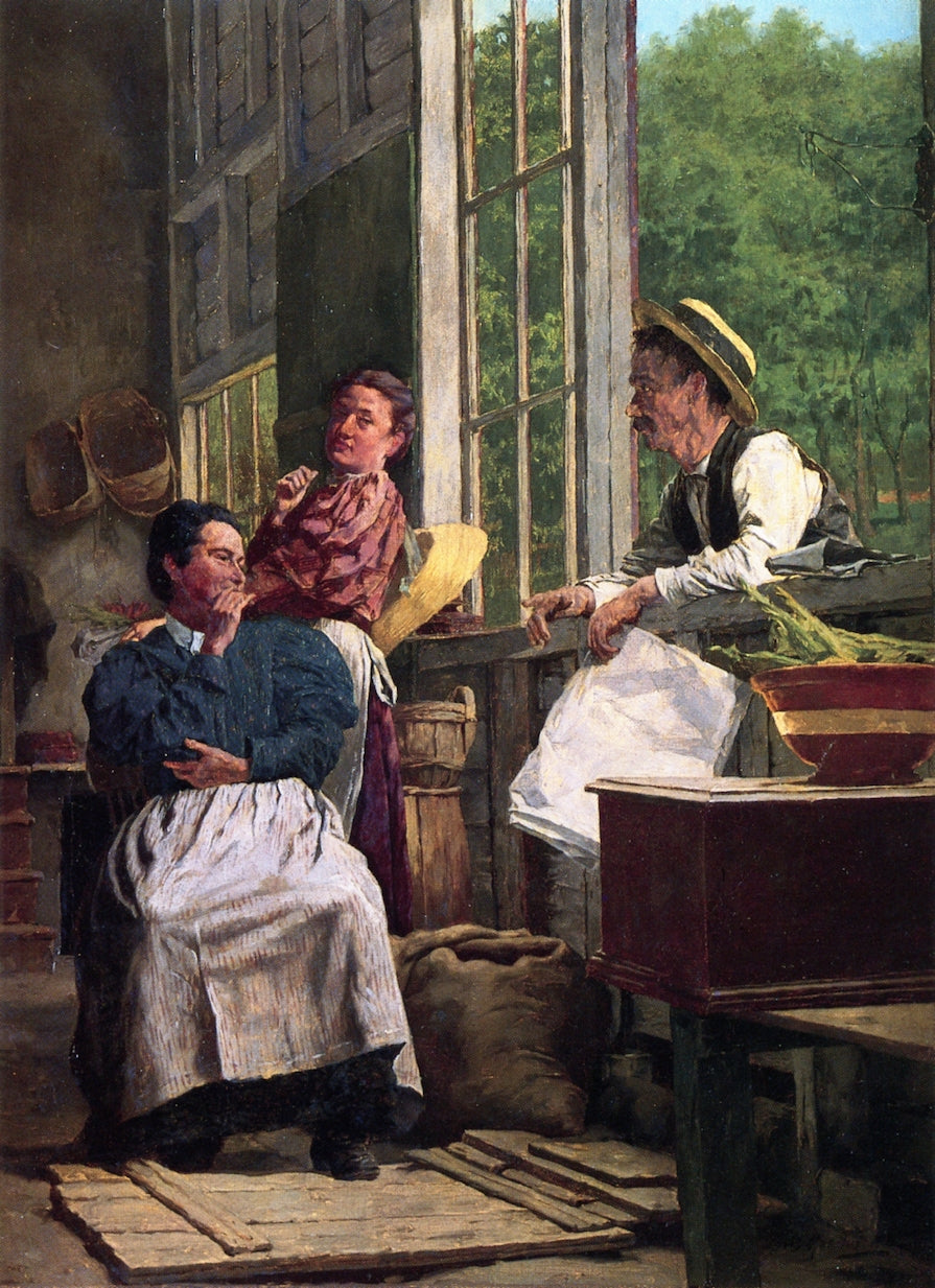 A Restful Moment, vintage artwork by Louis Charles Moeller, 12x8" (A4) Poster