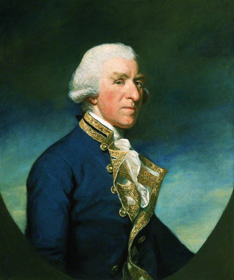 Admiral Samuel Hood, vintage artwork by James Northcote, 12x8" (A4) Poster