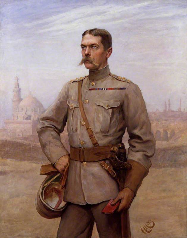 Horatio Herbert Kitchener, 1st Earl Kitchener of Khartoum, vintage artwork by Frederick Goodall, A3 (16x12") Poster Print