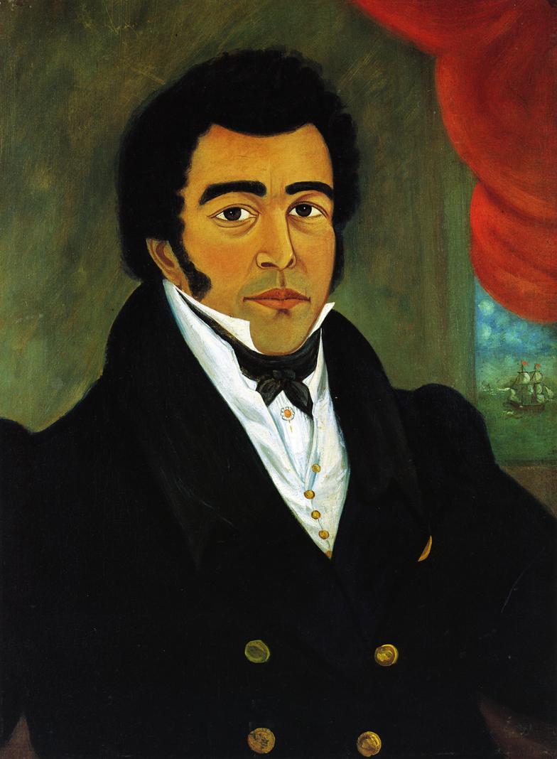 Portrait of an African American Man, vintage artwork by Joshua Johnson, 12x8" (A4) Poster