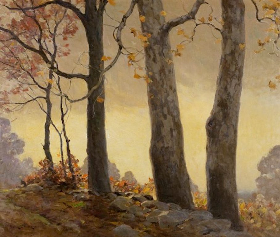 Wet Leaves, vintage artwork by Victor Coleman Anderson, 12x8" (A4) Poster