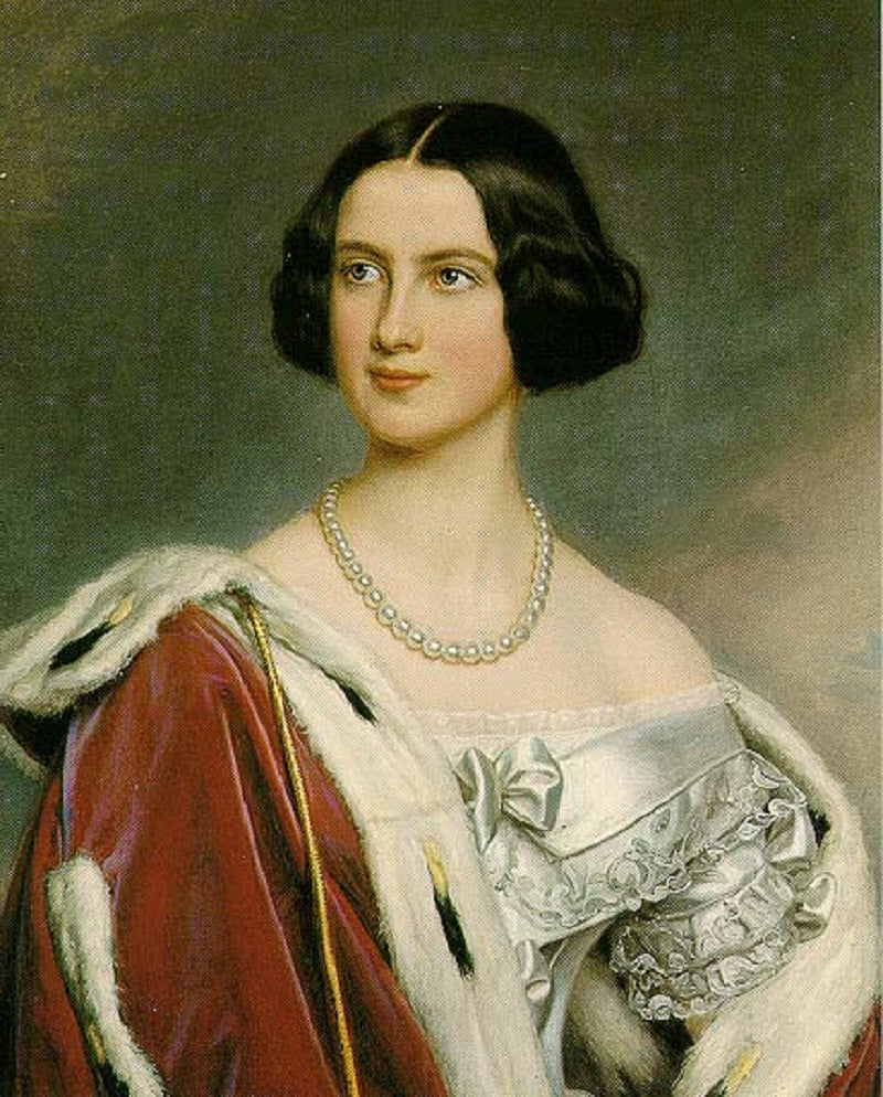 Marie of Prussia, Queen of Bavaria, vintage artwork by Joseph Karl Stieler, 12x8" (A4) Poster