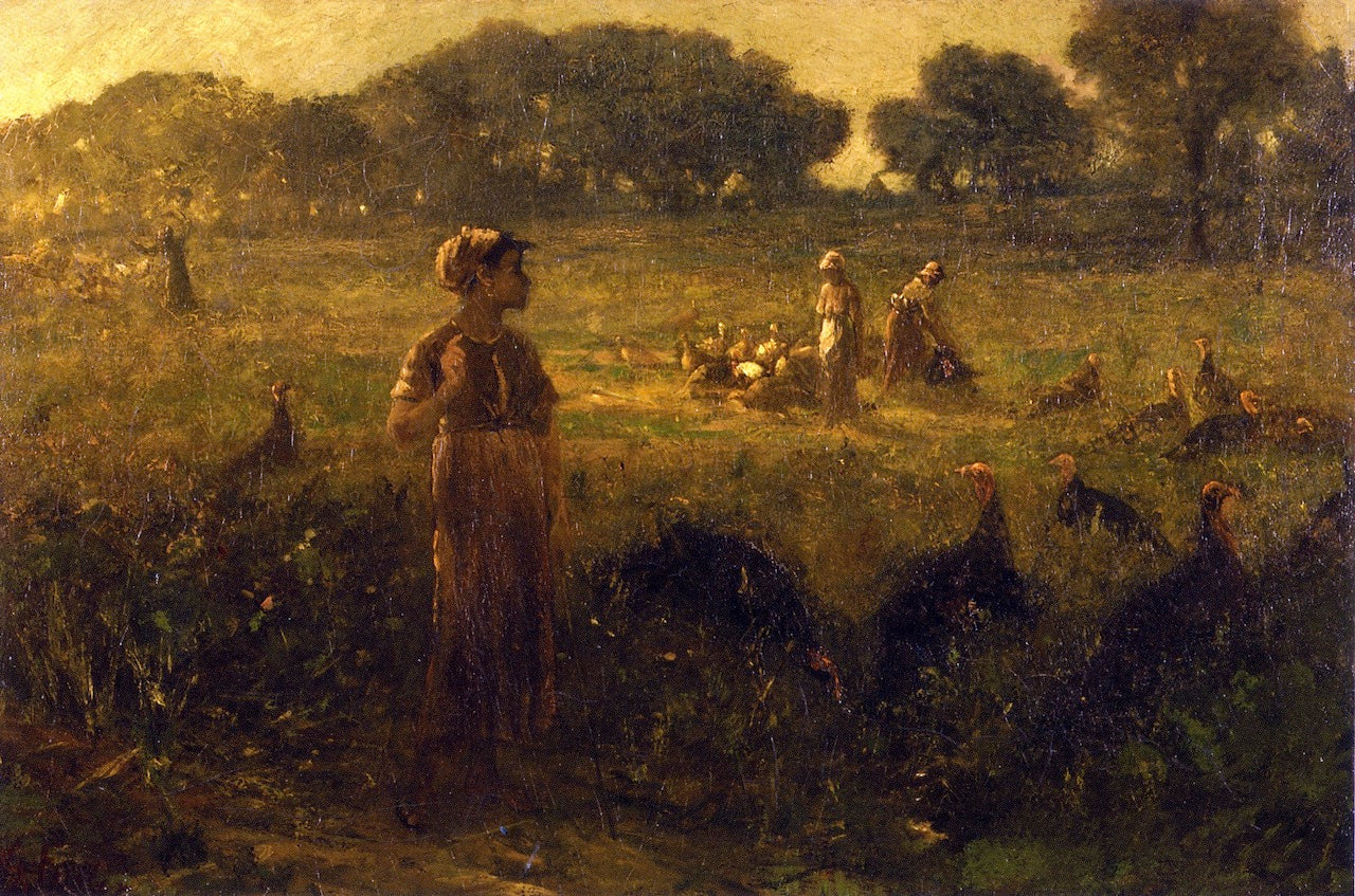 Turkey Pasture in Kentucky, vintage artwork by George Fuller, A3 (16x12") Poster Print