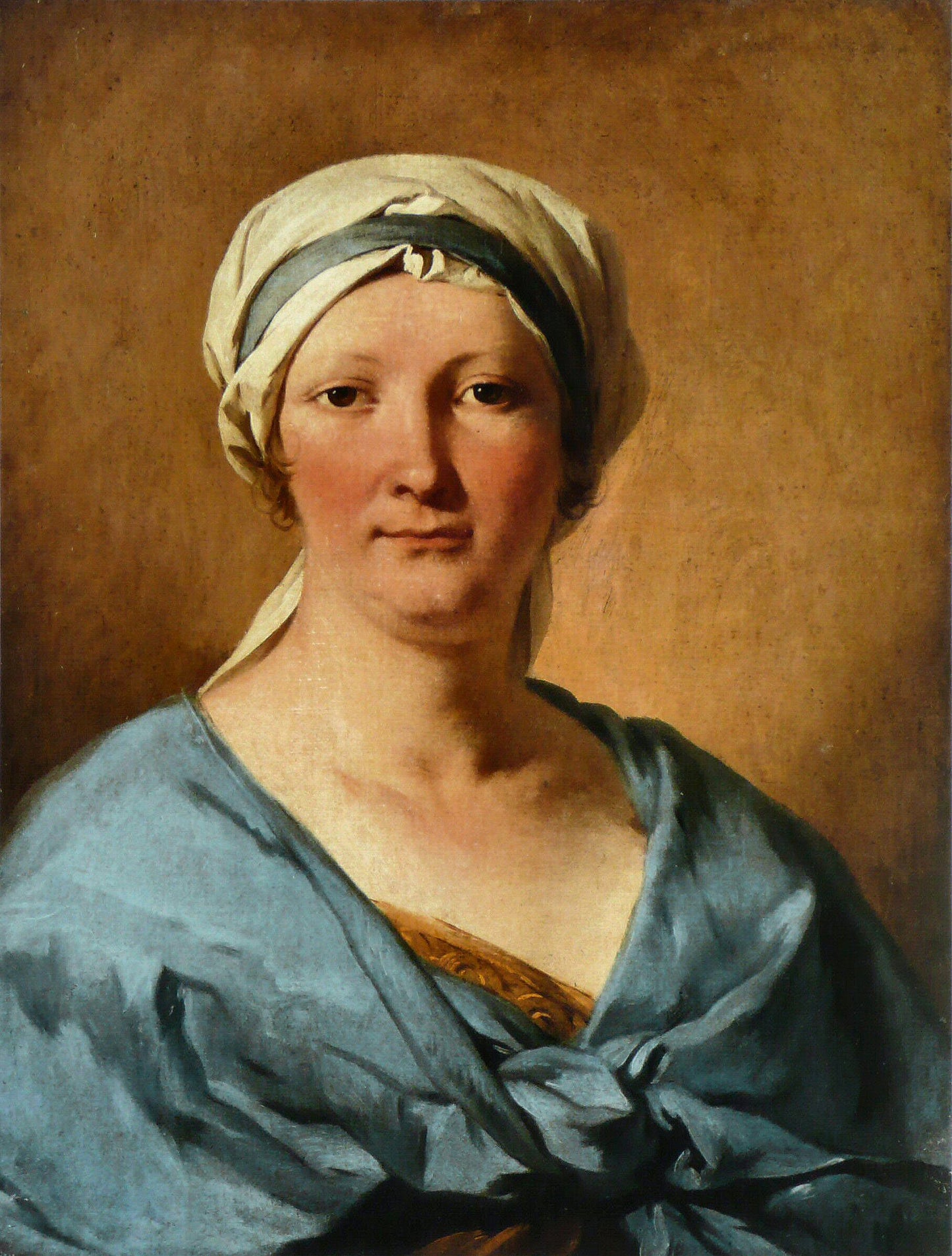 Portrait supposed Mrs Subleyras, vintage artwork by Pierre Subleyras, 12x8" (A4) Poster