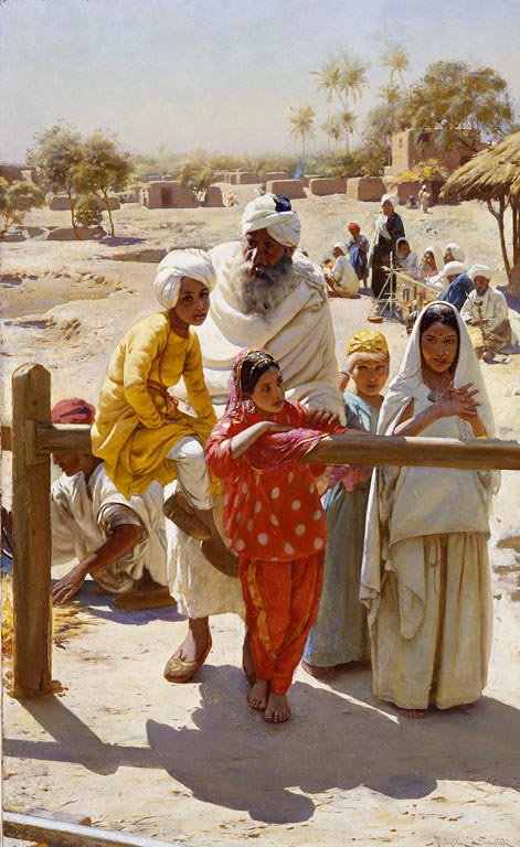 A Peep at the Train, vintage artwork by Rudolph Swoboda, A3 (16x12") Poster Print