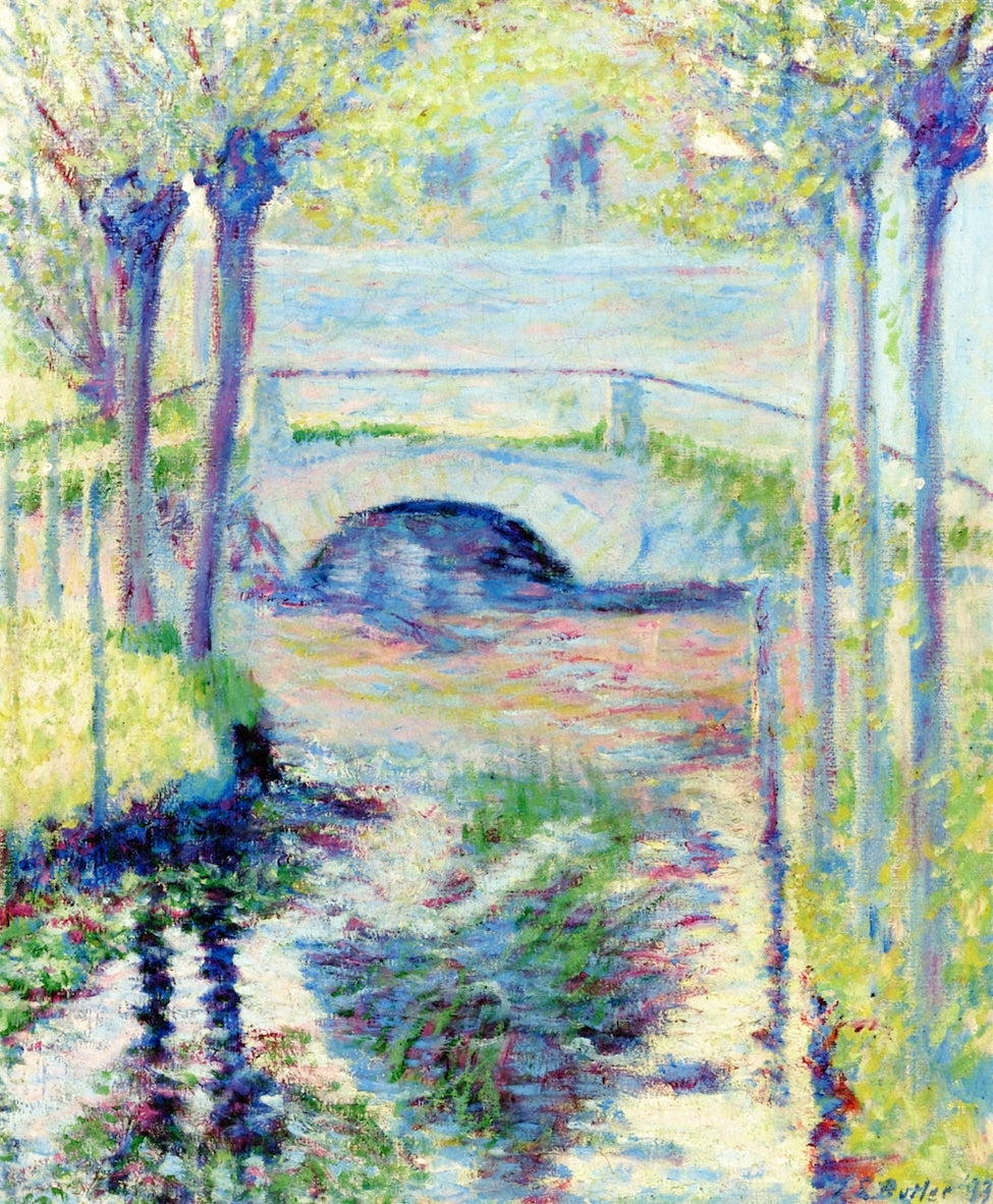Bridge at Giverny by Theodore Earl Butler,A3(16x12")Poster