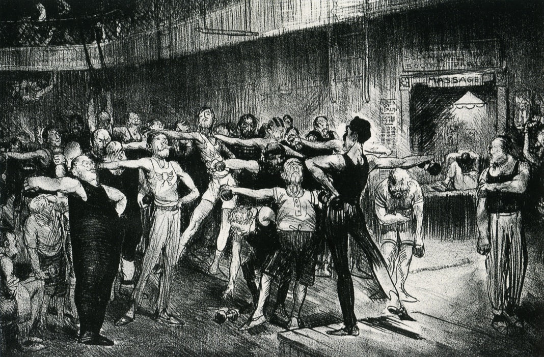 Business-Men's Class by George Wesley Bellows,16x12(A3) Poster