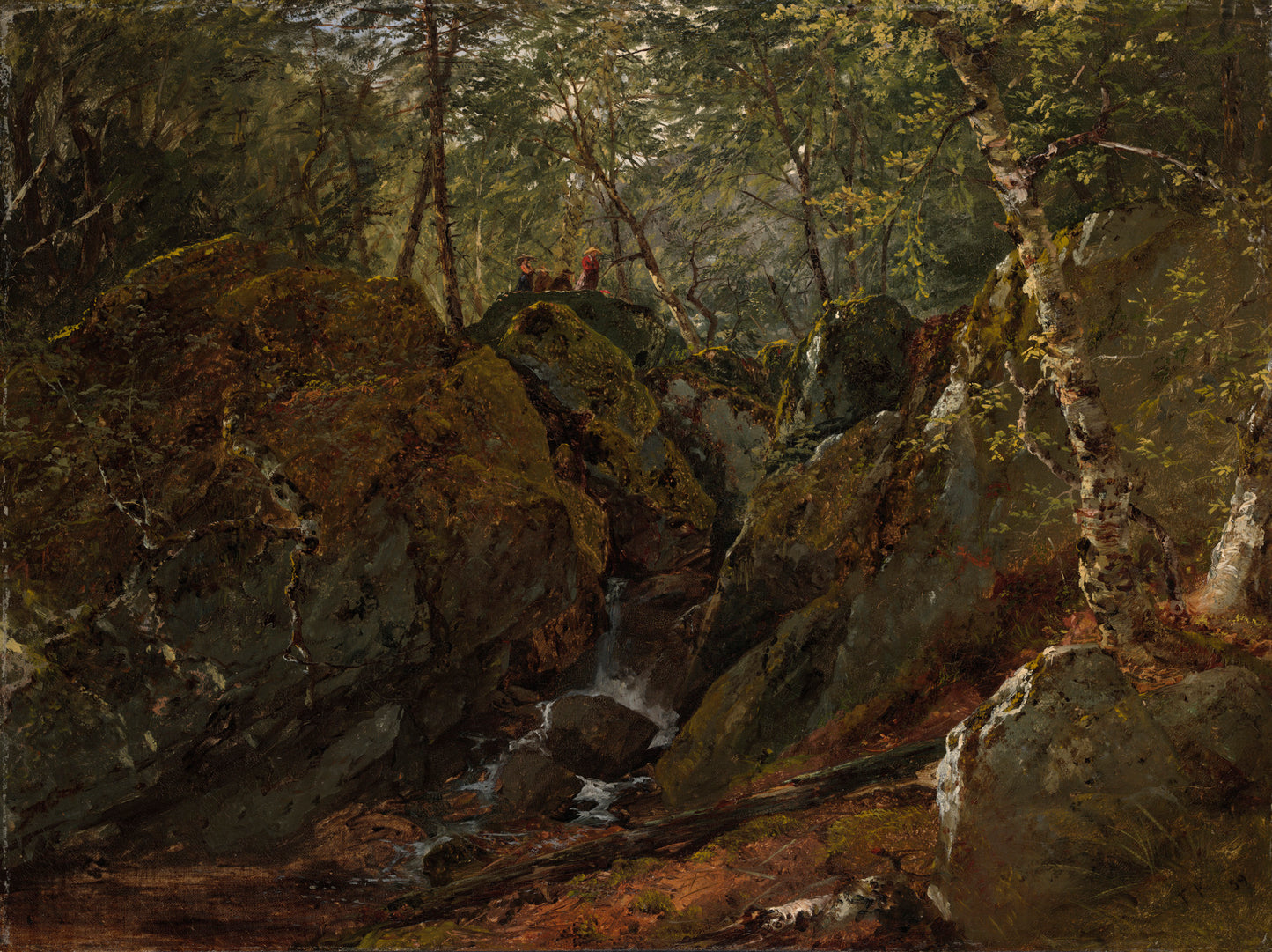 Catskill Waterfall, vintage artwork by John Frederick Kensett, A3 (16x12") Poster Print